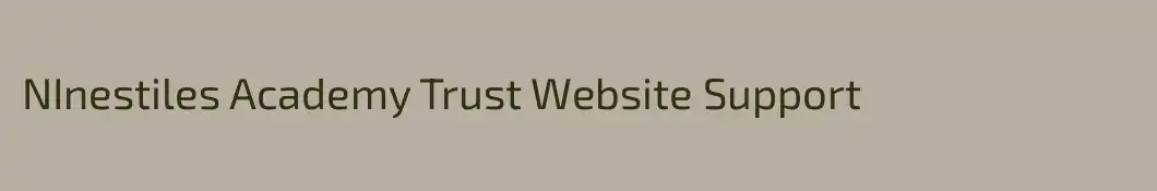 NInestiles Academy Trust Website Support